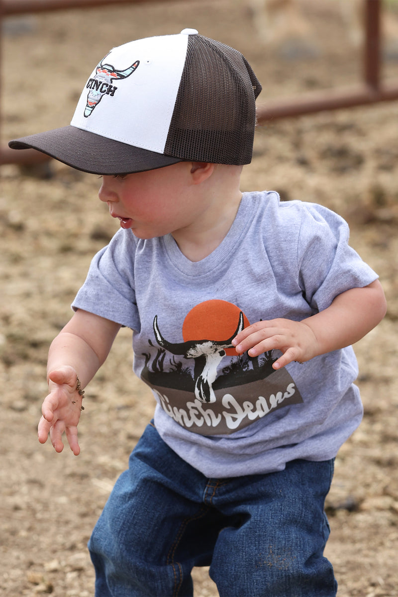 CLMTT7671106 Boys Toddler T-Shirt "Cow Skull"