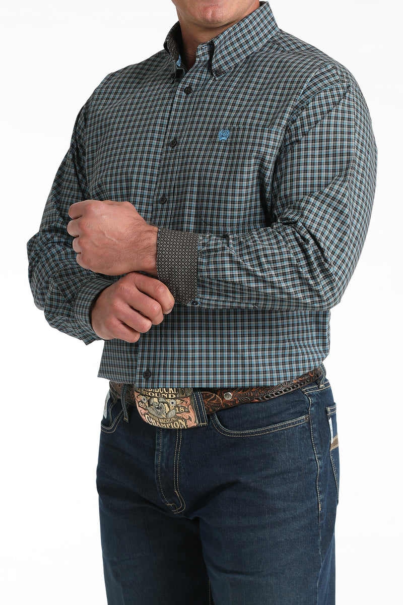 CLMTW1106006 Men's Cinch L/S Button- Plaid Print