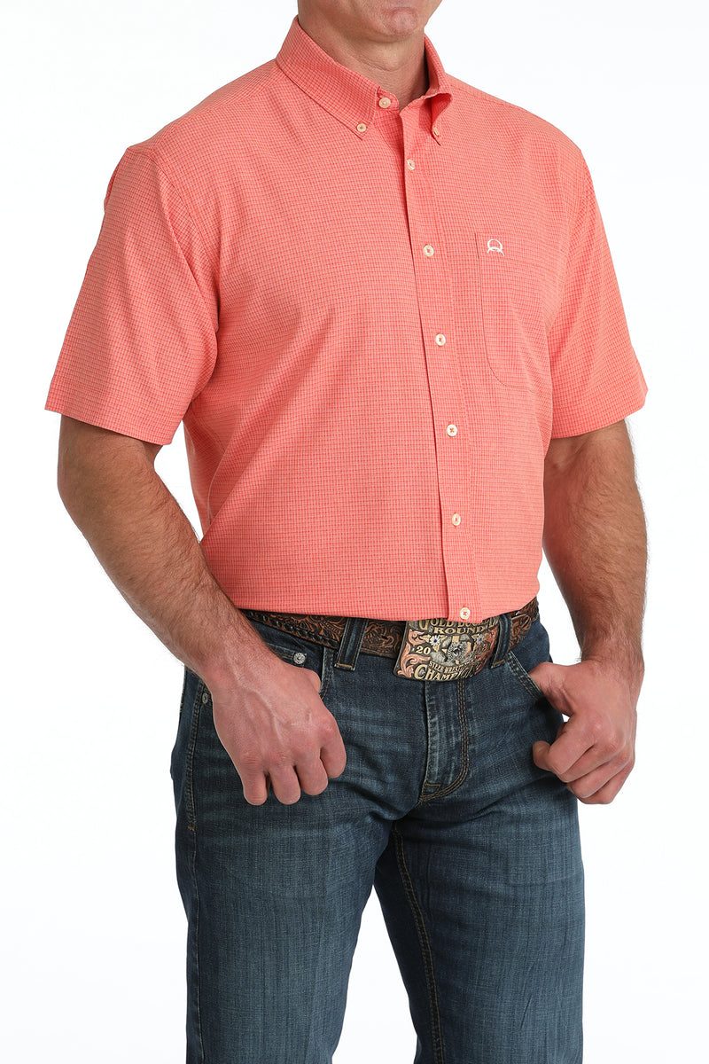 CLMTW1725003 Men's Cinch S/S Arena Flex- Corral Plaid