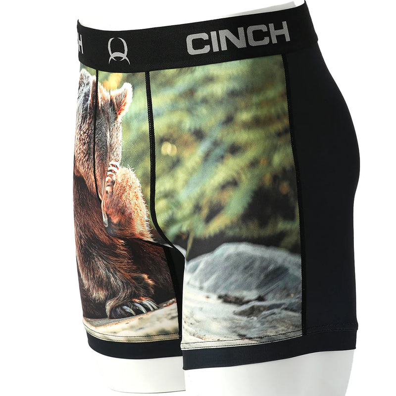CLMXY6009018-XL Cinch Men's 6" Boxer Briefs "Grizzly Bear"