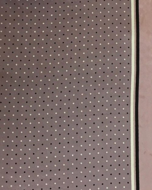 CLSCRFPLKA Scarf Silk Cowboy Polka Dot - Mauve
