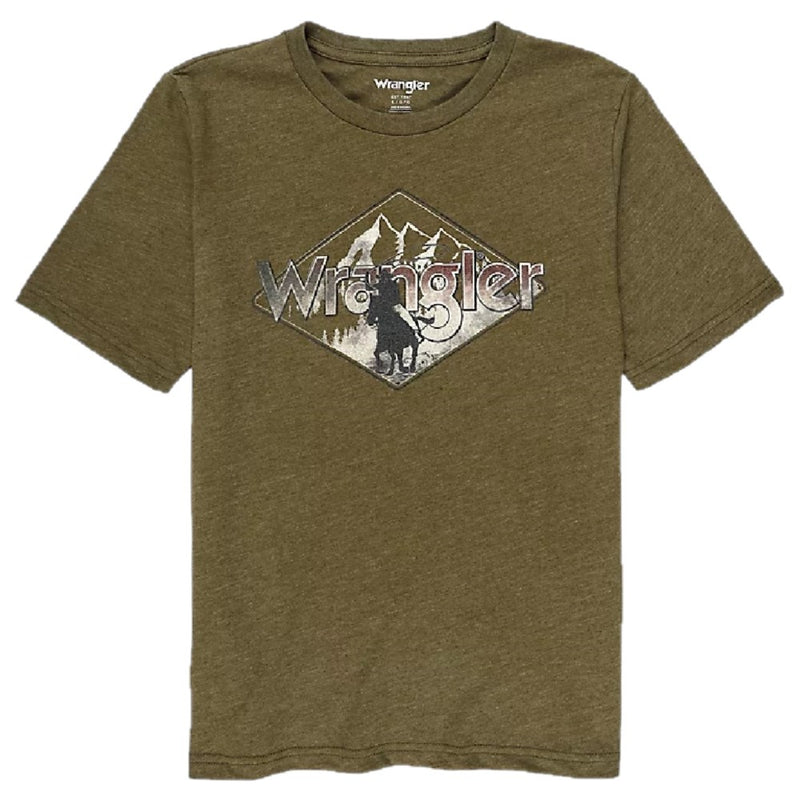 CL112328840-Wrangler Boys Olive Green T-Shirt