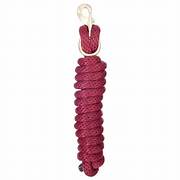 TK51-22136-Burgandy Poly Lead Rope 8.5' Trigger Bull Snap