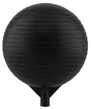 LE28-BFVF-PL6 Water Bowl Float 6" LG Blk Plastic