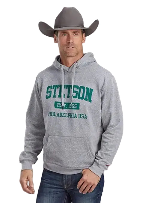 CL11-097-0562-0927 Grey Men's Stetson Hoodie Est 1865