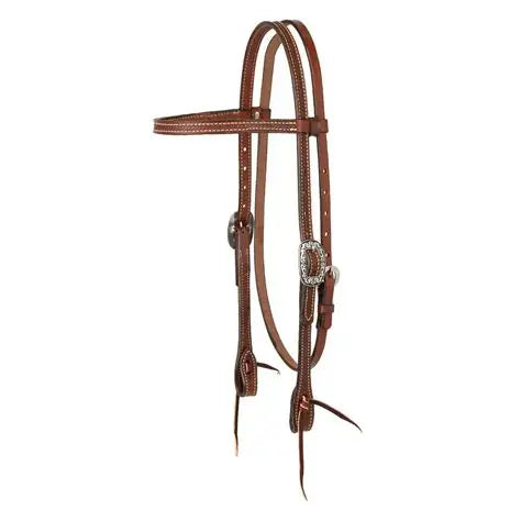 TK10200-10-00-19 Headstall 5/8 Browband Basin Cowboy Rich Brown