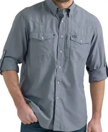CL112352660 Wrangler Mens Shirt L/S Performance Snap