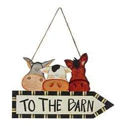 BG87-97238 Wall Sign " To the Barn"