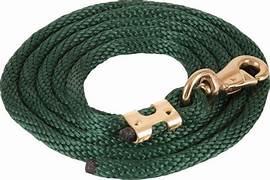 TK51-22136-Green Poly Lead Rope 8.5' Trigger Bull Snap