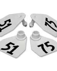 ACFLXNUM-51-75-White Allflex Maxi Numbered Tags 25's