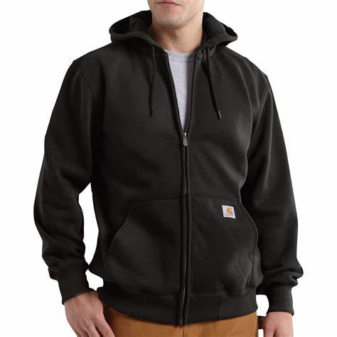 CL100614-Blk Carhartt Mens Paxton Hooded Sweatshirt