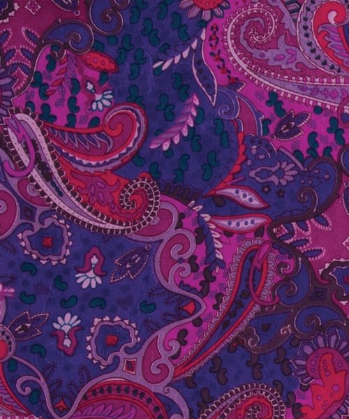 CLSCRFPAIS--Pomegran Scarf Silk Cowboy Paisley - 34"