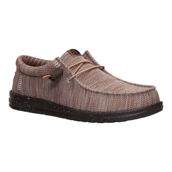 CL41898-0PQ Hey Dude Men's- Wally Stretch- Deep Taupe/Mole Brown