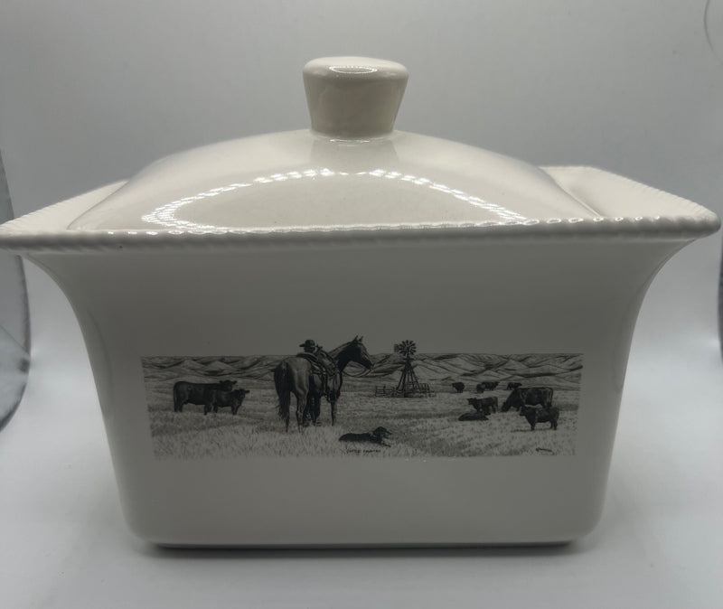 BG180100008 Bernie Brown Butter Dish
