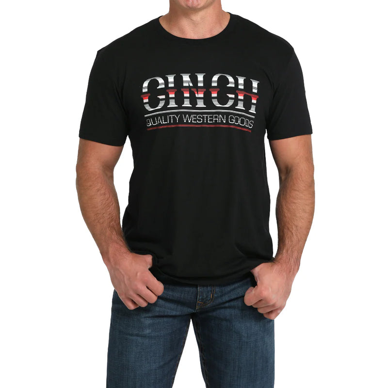 CLMTT1690697 Mens' Cinch Tshirt-Multi Logo "Quailty Western Goods"