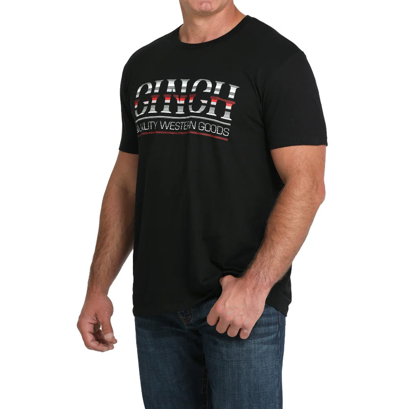 CLMTT1690697 Mens' Cinch Tshirt-Multi Logo "Quailty Western Goods"