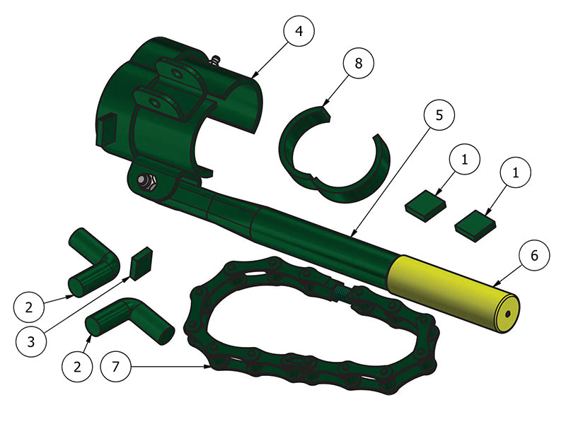 LE1555 Retrofit HG Handle for PA Sq.