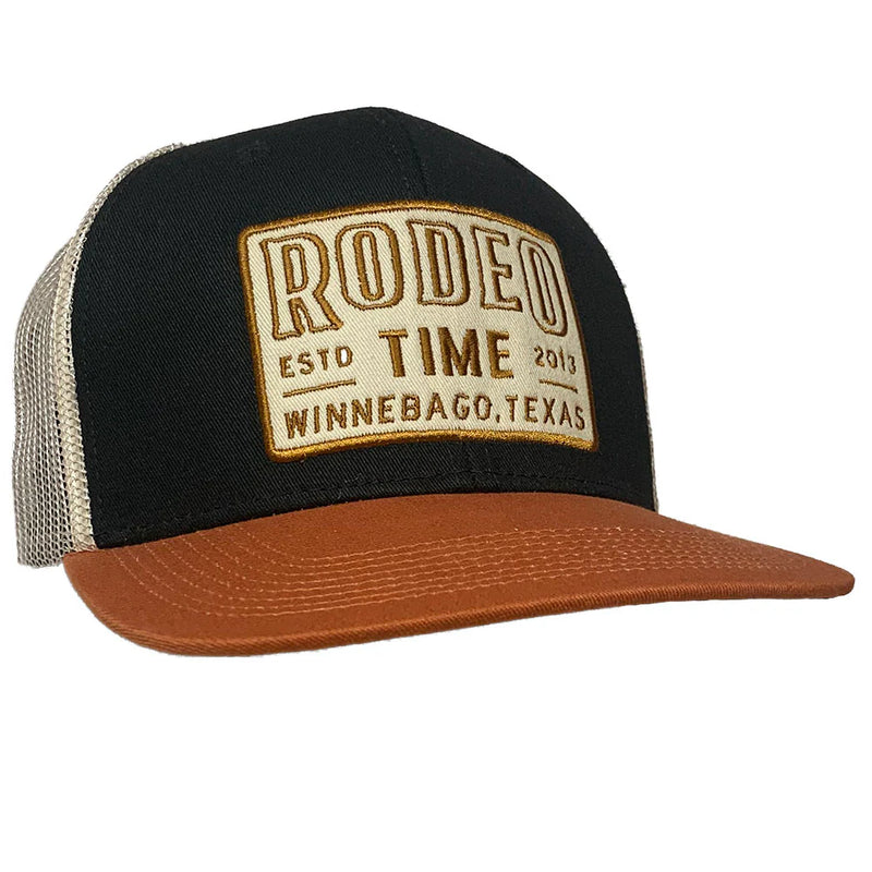 CLC-191 Dale Brisby-Ball Cap-Rodeo Time Road House Blk/Orng