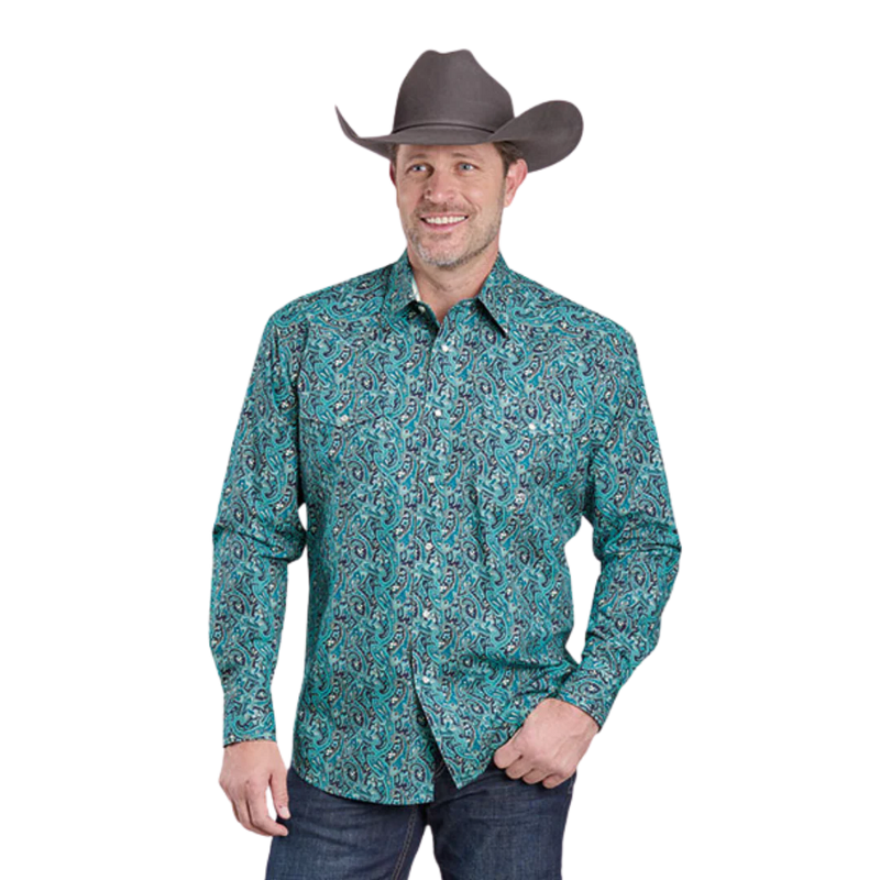 CL03-001-0325-6030  Men's Roper River Paisley L/S Shirt