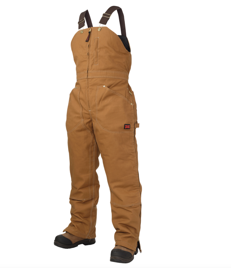 CLWB091 - Brown Women's Tough Duck Bib Overall Insulated