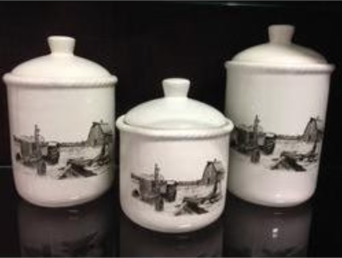 Bernie Brown Canister Set 3 Pcs