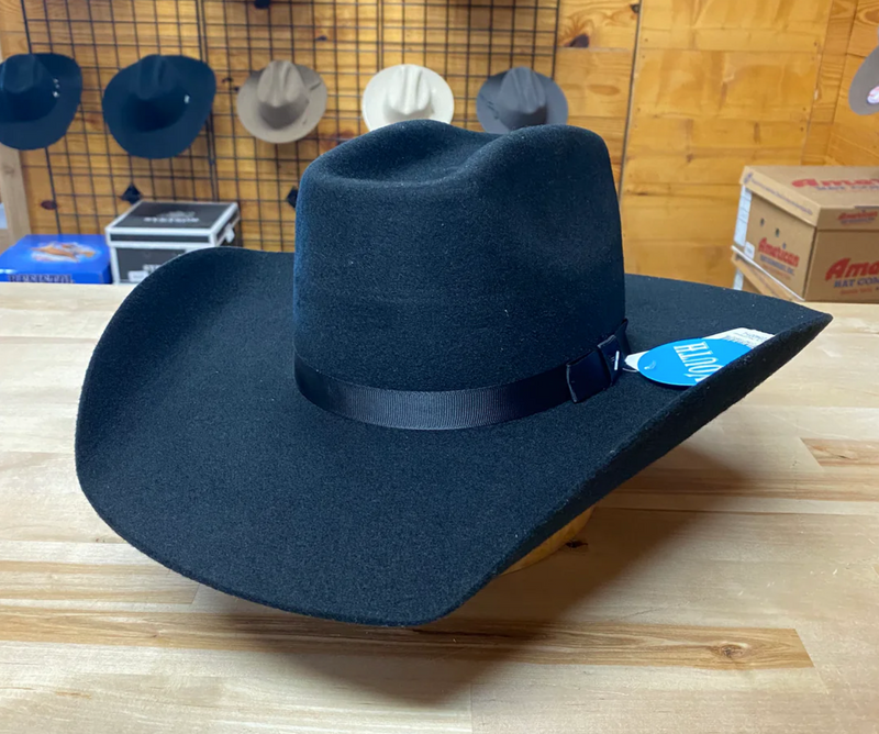 CLT7234006 Cowboy Hat Twister Youth Black Felt
