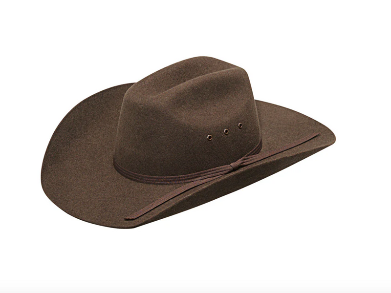 CLT7234047 Cowboy Hat Twister Youth Brown Felt