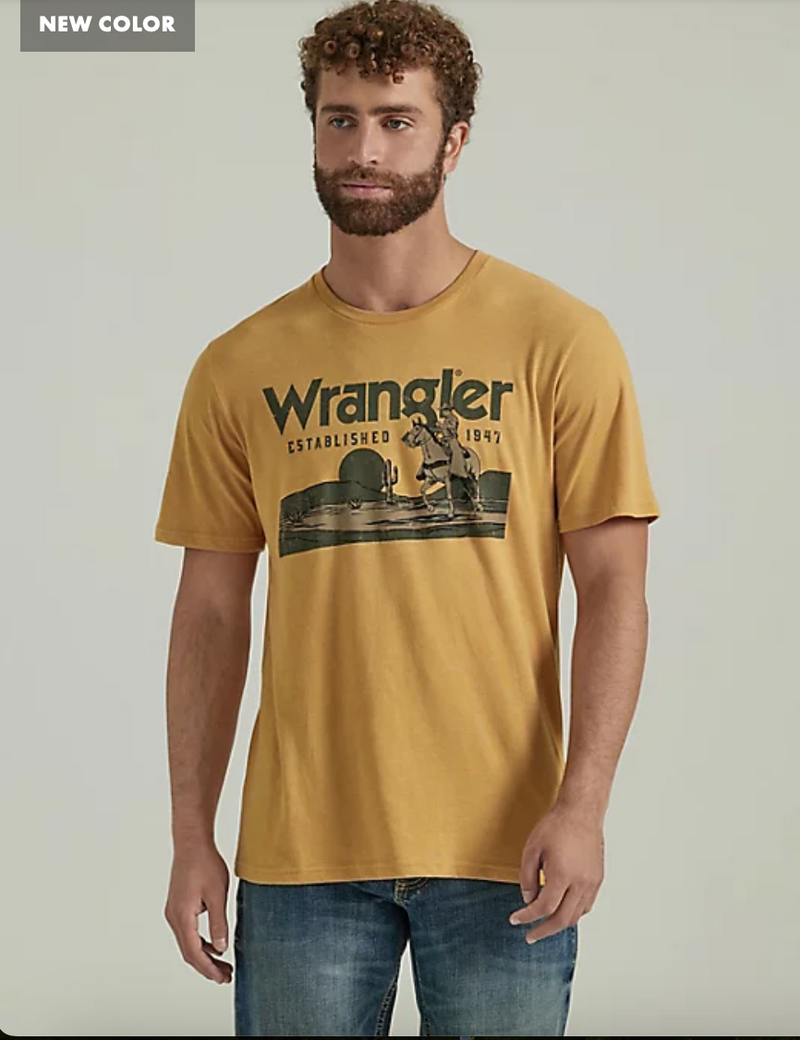 CL112347235 Mens Graphic T-Shirt Wrangler Est. 1947