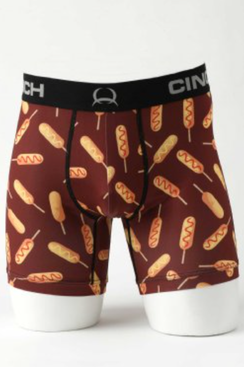 CLMXY6002034- Cinch Men's 6" Boxer Briefs "Corn Dog"
