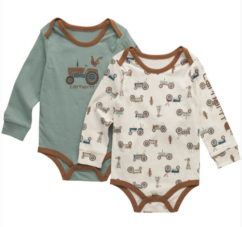 CLCG8986 Carhartt Kids L/S Tractor Body Suit 2pc