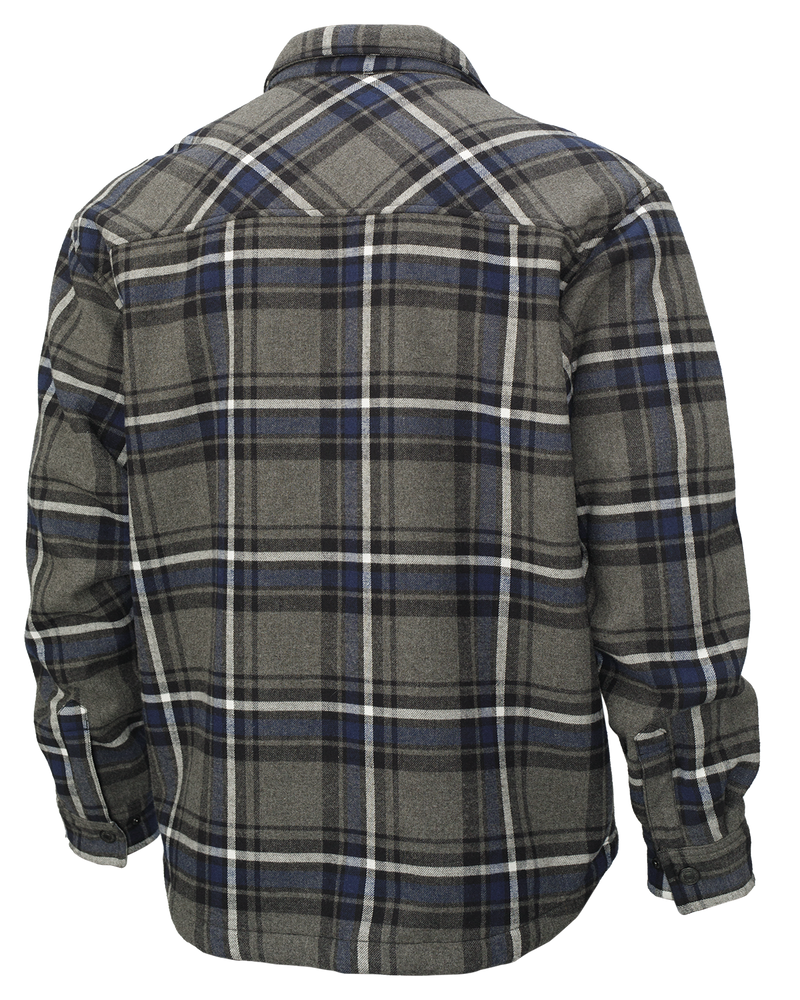 CLWS151-Char/Nav Sherpa Bonded Flannel Shirt