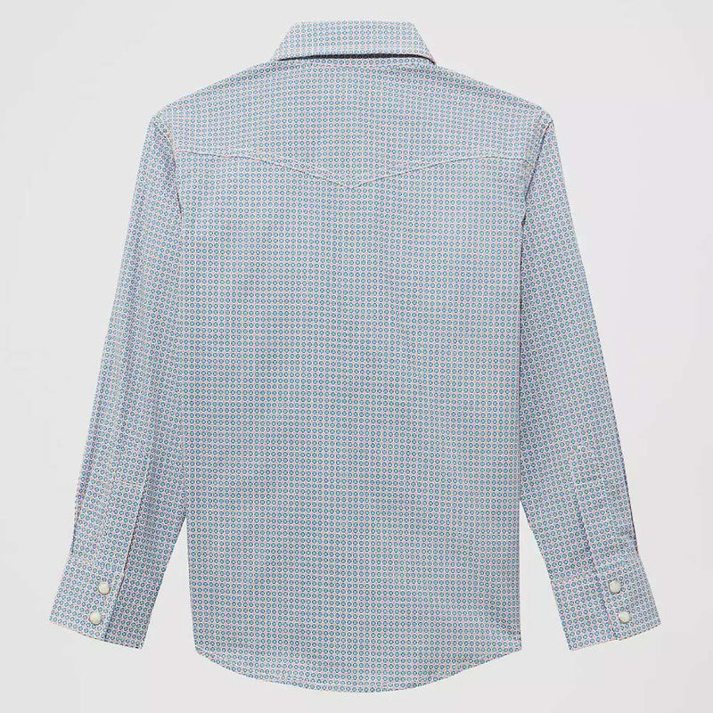 CL112374368 Wrangler Boys 20x Snap L/S Shirt- Pattern