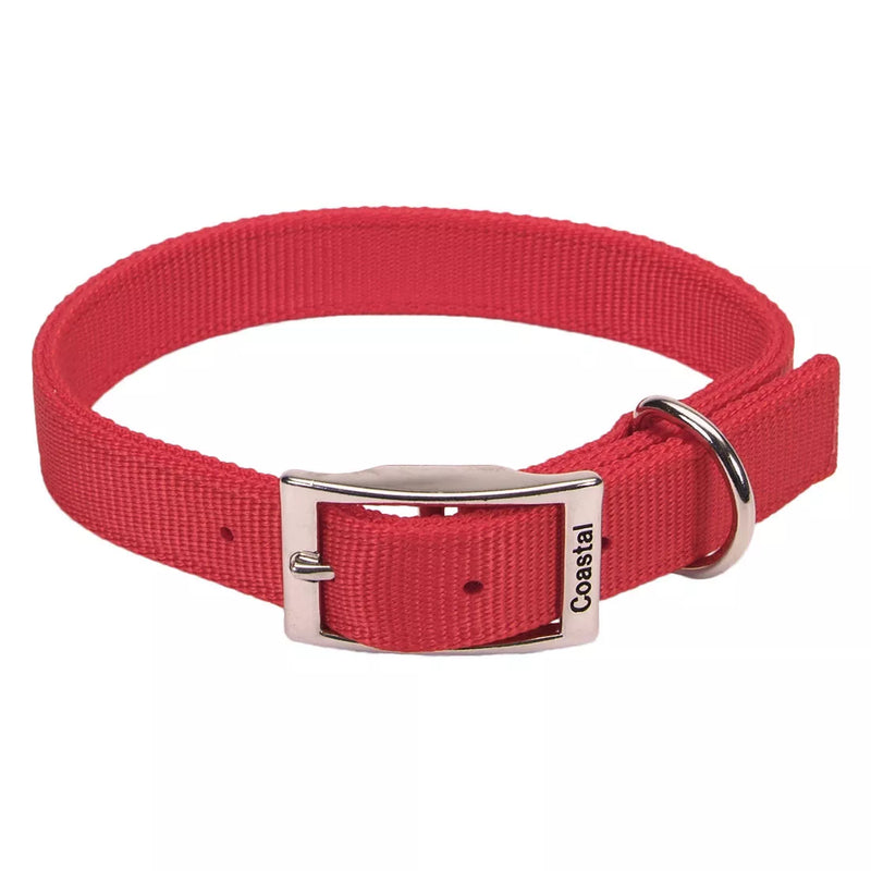 PS764-06391 Collar DoublePly Standard Nylon Collar 20" RED
