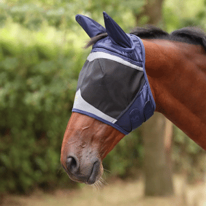 TKACC318 Fly Mask w/Ears & Forelock Hole