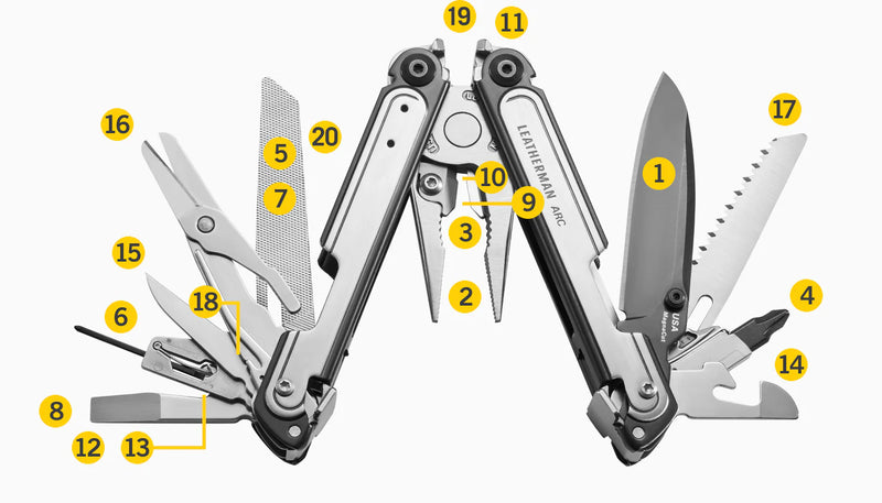 HG833076 Leatherman ARC - Black and Silver