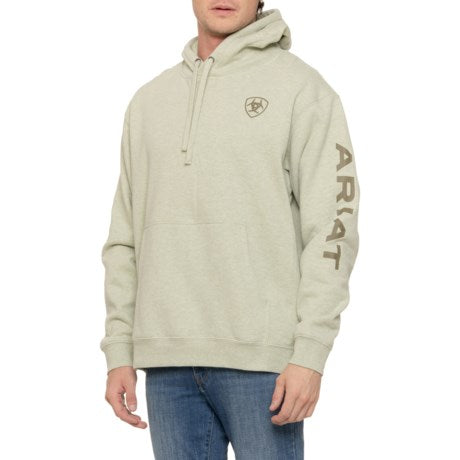 CL10055409 Mens Ariat Hoodie W/Logo - Sage Heather