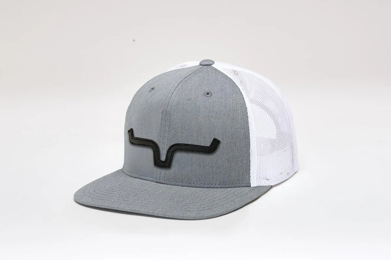 CLKIMES-HAT-ATG GRY Kimes Ranch  Ball Caps " ATG Grey w/ Leather Logo"