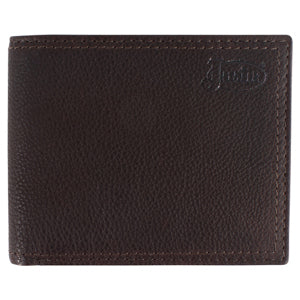 BG2610491384 Justin Bifold Wallet Dark Brown Rugger