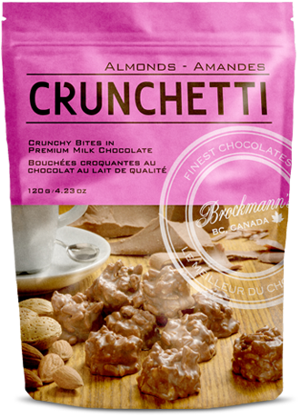BGBC00761 Brockmann's Crunchetti Milk Chocolate Almond Bits