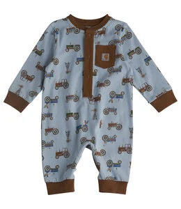 CLCM8779 Carhartt Kids L/S Tractor Print Sleeper
