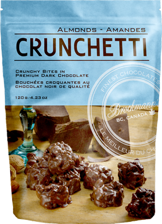 BGBC00762 Brockmann's Crunchetti Dark Chocolate Almond Bits