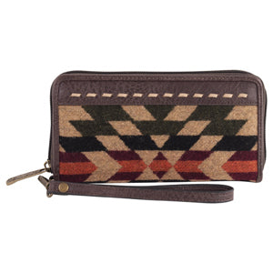 BG2520772152 Justin Ladies Wallet Brown and Multi Aztec