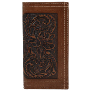 BG24152767W4 Justin Rodeo Wallet Tooled w/ Triple Stitched