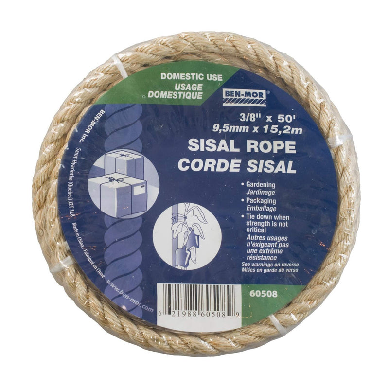 HG4522793 Rope Sisal Natural 3/8 x 50'