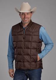 CL03-097-0763-0602- Mens Roper Poly Filled Vest - Chocolate