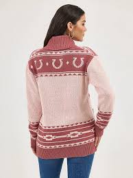CL112371638 Wrangler Ladies Cardigan w/ Horse Shoes