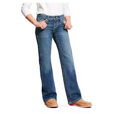 CL10025985 Ariat Girls- Whipstitched Boot Cut- Dresden