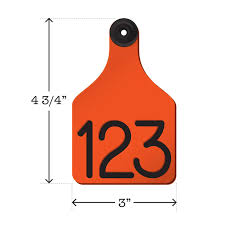 ACRTCOW2-Lg-Org/Blk Ritchey Cow Tags 25's (Orange/Black)