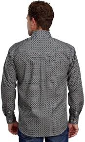 CL03-001-0325-6021- Mens L/S Shirt Roper Acorn Foulard - Brown