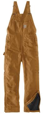 CL104393 LINED Legs Bib Overalls "LOOSE FIT" Zip to Thigh